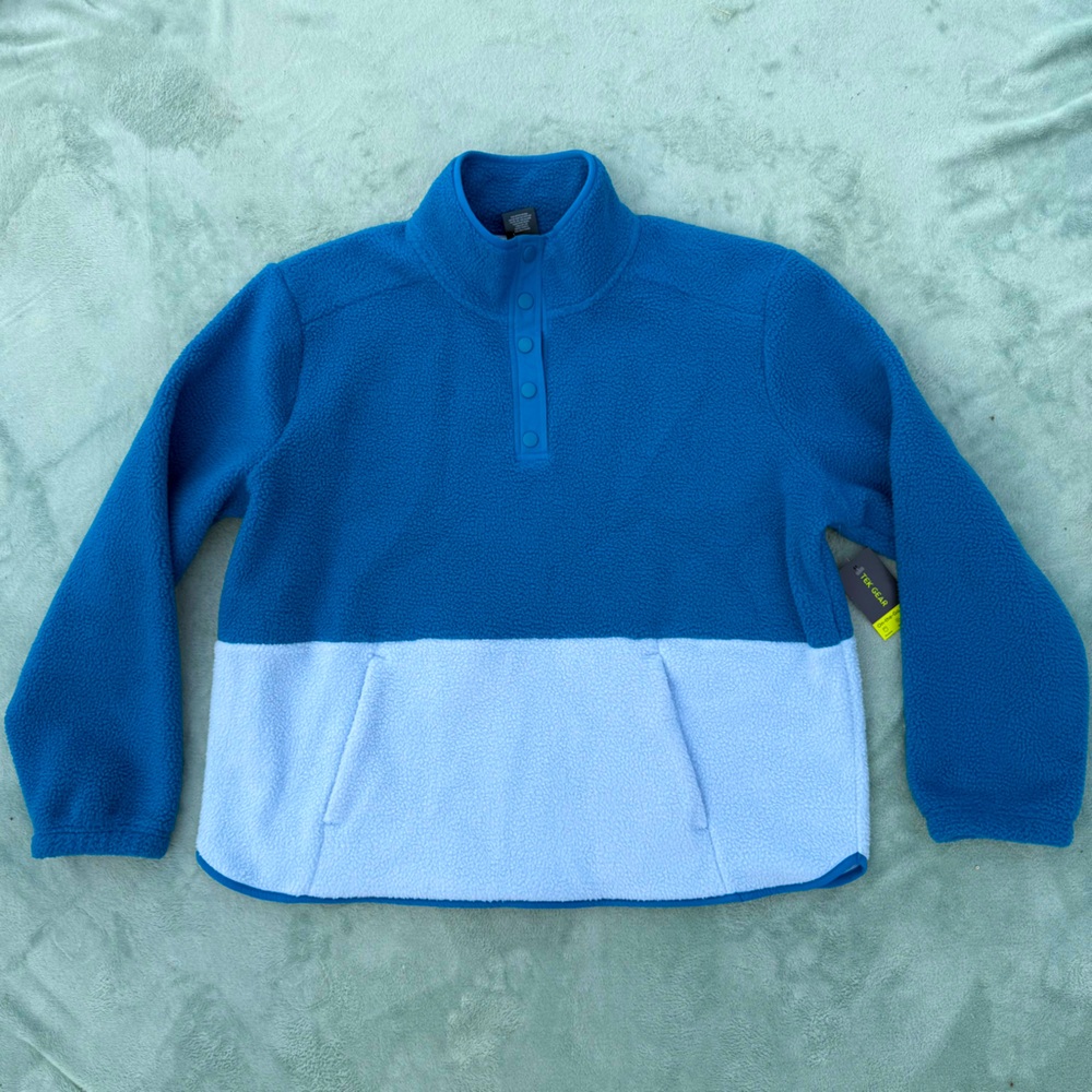 Tek Gear snap front sherpa pullover